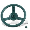 thumbnail image 1 of Children Swingset Steering Wheel Playground Plastic Safety Swing Set Gaming Device Interactive Game Playing Fixing Accessories Dark Green, 1 of 8