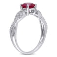 thumbnail image 4 of Everly Women's Created Ruby 10K White Gold Engagement Ring, 4 of 6