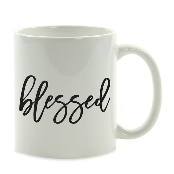 Koyal Wholesale Blessed Calligraphy Good Virtues Ceramic Coffee Mug