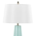 thumbnail image 2 of Penelope 22" Contemporary Ceramic Table Lamp with Tiffany Blue & Silver Ceramic Body and White Shade by LumiSource, 2 of 4