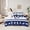 Navy Blue White, variant on Manfei Ice Hockey Boy Twin Bedding Sets 7-Piece, Teens Sports Theme Bedding Comforter Set, Geometric Honeycomb Sheet Sets, Ultra Soft Room Decor