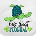 thumbnail image 4 of Inktastic Key West, Florida Happy Sea Turtle Boys or Girls Baby Bib, 4 of 4