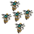 thumbnail image 2 of Miangastore 5Pcs Rhinestone Bees Patches For Dresses And Jeans Insect Sock Embellishments For Thanksgiving, 2 of 8
