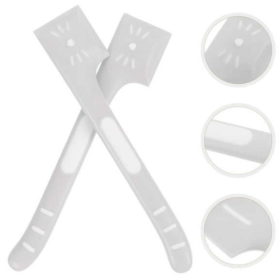 ELAYARD Grey Pet Food Spoon for Cats and Dogs - No Food Waste, Easy Feeding Tool