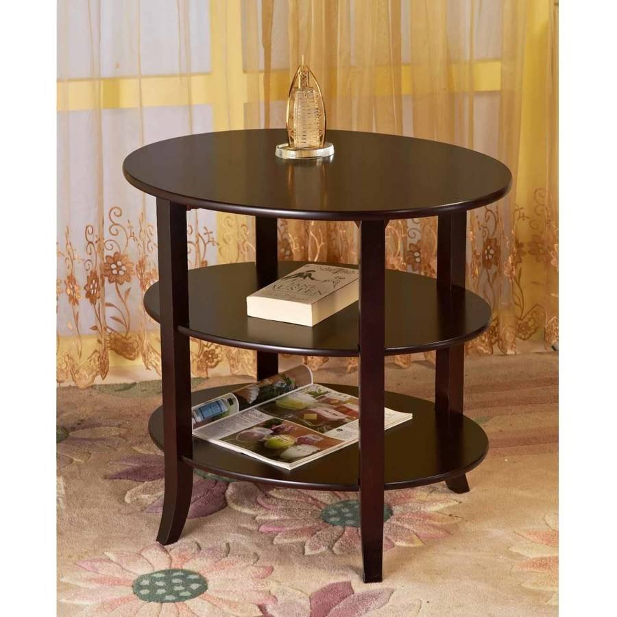 Home Craft 3Tier Oval End Table