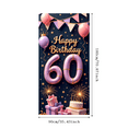 thumbnail image 7 of Yatrandify Decorative Design Happy Birthday Banner Glitter 60 Balloons Photo Prop for Event Decoration Party Celebration Indoor Decoration, 7 of 7
