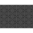 thumbnail image 1 of Ahgly Company Machine Washable Indoor Rectangle Transitional Charcoal Black Area Rugs, 4' x 6', 1 of 7
