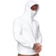 thumbnail image 2 of Sudadera con capucha para hombre, de manga larga, con cordón, para hombre, ajuste regular, con capucha, para cubrir la cara, 2 of 5