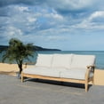 thumbnail image 5 of Safavieh  Couture Martinique Wood Patio Sofa Natural/Grey, 5 of 5