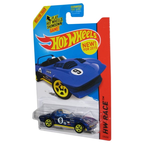 Hot Wheels HW Race (2013) Blue Corvette Grand Sport Roadster Car 179/250