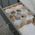 thumbnail image 3 of Simplify 34-Compartment Honeycomb Design Drawer Organizer, White, 13.6" x 14.3", 3 of 8