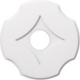 thumbnail image 1 of Ekena Millwork CMP20PL-05000 20 in. OD x 5 in. ID Square Percival Architectural Grade PVC Contemporary Ceiling Medallion, 1 of 1