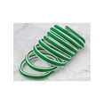 thumbnail image 2 of INSPIRE CHIC Oval Laces Two Colored Textured Stripes Shoe Laces for Sneakers 90cm/35.4" Green, 2 of 5