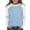 Light Blue0, variant on Annhoo Kids Girls Tops Casual Cute Block Color Crewneck Unisex Long Sleeve Shirts Fashion Comfortable Clothes