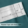 thumbnail image 2 of SMILETIME Back Tab Curtains, 2-Panel Set Rod Pocket & Pinch Pleat Design Light-Filtering & Thermal Insulation Ideal for Living Room, Bedroom & Office Windows, 2 of 7