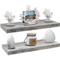 thumbnail image 1 of Floating Wall Shelf - Gray Wood, 1 of 8