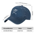 thumbnail image 5 of May The Course Be With You Golf Baseball Cap Vintage Soft Washed Denim,Golf Dad Hat Adjustable Trucker Hats for Men Women Unisex Adult,Navy Blue, 5 of 6