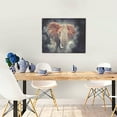thumbnail image 5 of Naloa Elephant in Smoke Print Canvas Bathroom Wall Art,Bathroom Wall Art Decoration, Canvas Poster Prints,Decorative Paintings for Living Room, Bathroom, Kids Room, 5 of 6