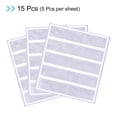 thumbnail image 3 of Uxcell Reflective Stickers, 15in3 Sets 4.5x1 Inch Adhesive Caution Warning Safety Tape Strips, White, 3 of 5