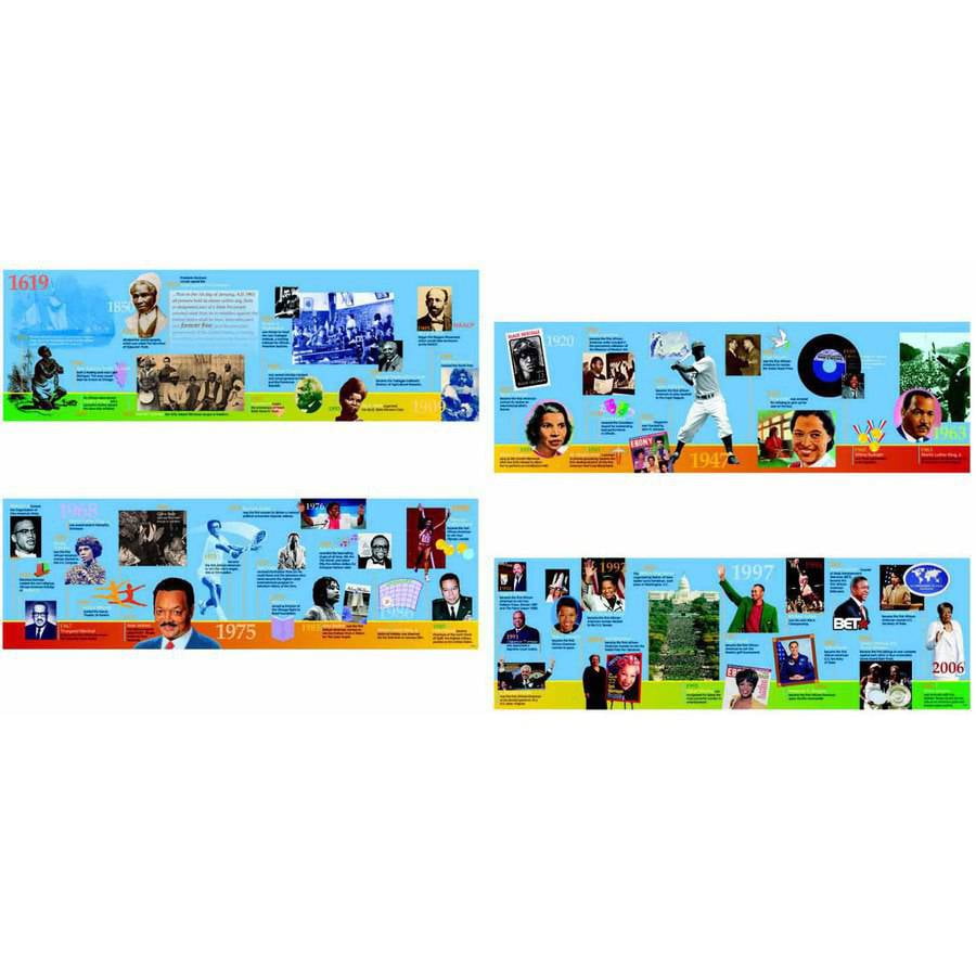 Trend Enterprises African American History Timeline Bulletin Board Set