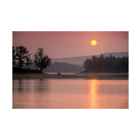 Canvas Wall Art - Patrick Zephyr 'Morning Shimmer' Wall Art for Living Room, Bedroom, or Office Décor by Trademark Fine Art - 19 x 12 Inches