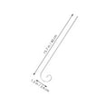 thumbnail image 5 of WEUVEB Metal Lantern Hook Shepherd Hook 10Pcs for Outdoor Garden Decorations, 5 of 8