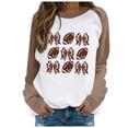 thumbnail image 1 of TINZ Chandail à Capuchon Décontracté et Épais à Imprimé Rouge pour Femmes Sweat à Capuche Floral Sans Capuche Couleur Courte, 1 of 3