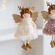 thumbnail image 2 of Cute Christmas White Girl Doll Pendant Deer Horn Pink Angel Christmas Tree Pendant Plush Xmas Decoration Navidad New Year Gifts, 2 of 5