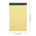 thumbnail image 2 of WEAVILUX Notepad for Work Yellow Paper 8Set for Lawyers, 2 of 8