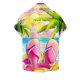 thumbnail image 5 of Mens Casual Manga Corta Botón Abajo Camisas Turndown Cuello Blusa de Impresión, Poliéster Ligero Top de la Moda para el Verano Al Aire Libre Y el Uso Diario, 5 of 6