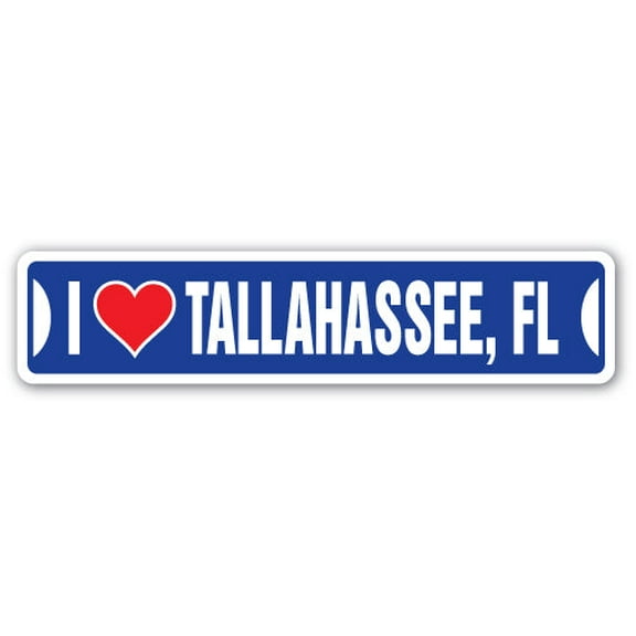 SignMission SSIL-Tallahassee Fl Street Sign - I Love Tallahassee, Florida