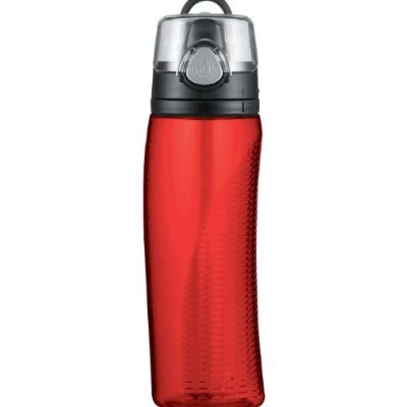 Thermos Intak 24 Ounce Hydration Bottle with Meter, Red