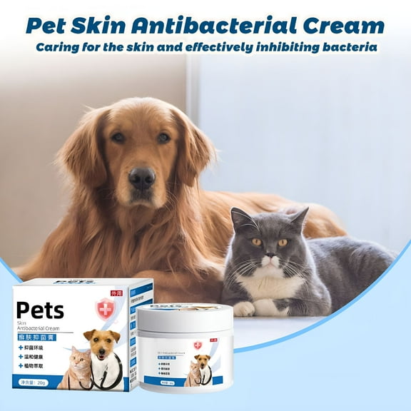 QARUN Pets Skin Antibacterial Cream for Dogs and Cats 20g Soothing, Healing, and Protective Formula for Healthy Skin
