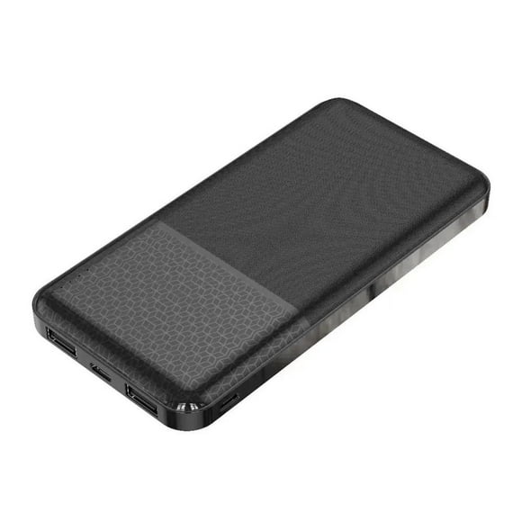 Powerbank Izuum MP32 10000 mAh, 12W, 2 usb + 1 tipo c, negro