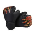 thumbnail image 3 of Guantes de boxeo para niños, equipo de boxeo, guantes de sparring ligeros y transpirables. Negro, 3 of 9