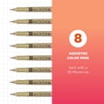 thumbnail image 2 of Sakura Pigma Micron Fineliner Pens - Archival Black, Colored Ink Pens for Writing or Drawing - Holiday Gifts for Artists, Crafters & DIY Gifts Projects - 05 Point Size - 8 Pack, 2 of 6