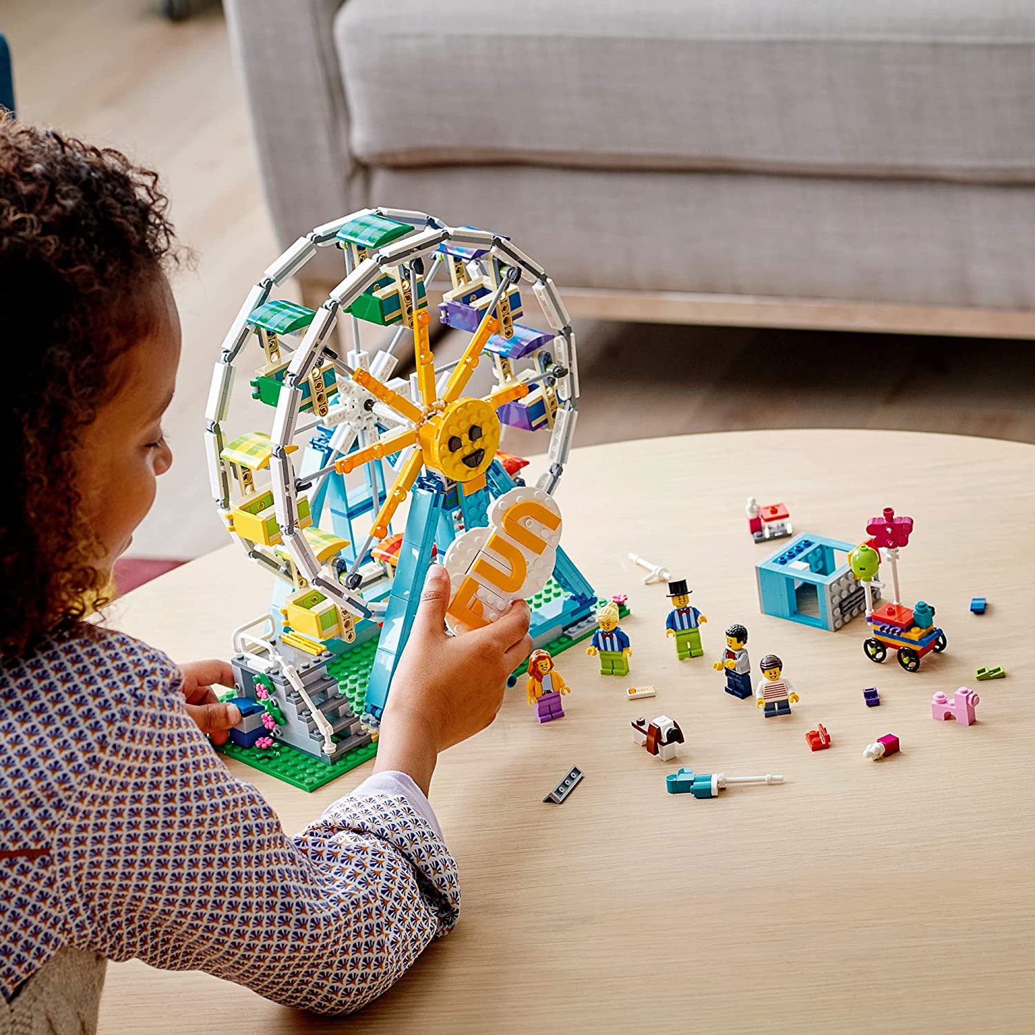 LEGO Creator 3 in 1 31119 Ferris Wheel Toy Building Kit with 5 Minifigures Walmart
