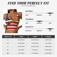 thumbnail image 5 of Pofeuu American Flag And Baseball Print Sports Bra for Women Sexy Vest Yoga Running Gym Fitness Crop Bras Tops-Medium, 5 of 8