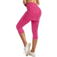 thumbnail image 1 of Versatile Quarter Length Ruched Skirt Pant for Women Daily Casual Wear Yoga Practice Comfortable Stretch Fabric Easy Care Machine Washable Spring Summer, 1 of 7