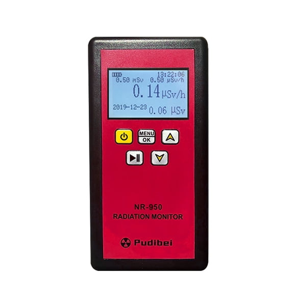 Riwcyla NR,950 Handheld Portable Nuclear Radiation LCD Display Household Radioactive Tester Geiger Counter β Y X,ray Detection Sound Vibrations Triple Practical Nuclear Radiation