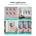 thumbnail image 7 of American Flag Window Privacy Film Stained Glass Window Film Decorative Windows Cover Static Windows Cling for Glass Door Eagle Watercolor USA Flag Stickers for Bathroom 19.6"x39.3", 7 of 7