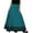 Teal, variant on Bimba Women Long Maxi Skirt Faux Silk Boho Chic Skirts With Drawstring Waist