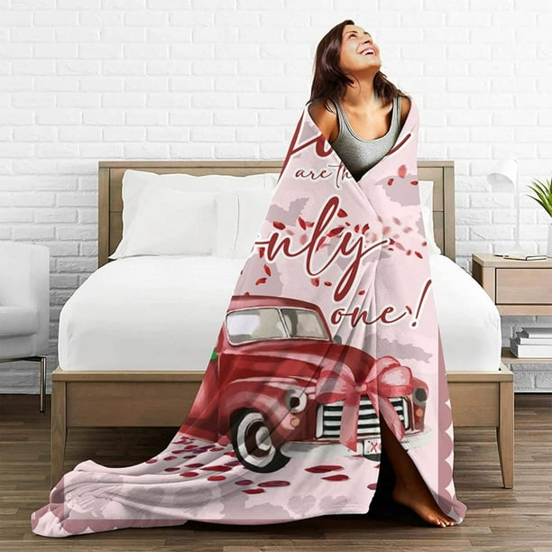 Felwors Blanket Valentine s Day Card Cover Blanket Soft Warm Bed Blanket Breathable Sofa Blanket Walmart