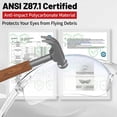 thumbnail image 4 of Safety Glasses Bulk of 50, ANSI Z87.1 Impact Resistant Eye  for Construction Lab Work, 4 of 6