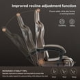 thumbnail image 6 of Gtplayer Pro Gaming Chair with Footrest, Dual Bluetooth 5.1 Speakers PVC Leather Recliner, Light Brown, 6 of 8