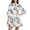 *4-Navy, variant on VBVC Women's Floral Ruffle 3/4 Sleeve Mini Dress, Ladies' Tie Waist A-Line Short Dresses, Casual Summer Tiered Dress For Women,Green,S-XL