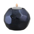 thumbnail image 2 of Northlight 3" Geometric Ceramic Tea Light Candle Holder - Navy Blue, 2 of 2