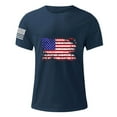 thumbnail image 3 of Birdeem Chemises pour Hommes Col Rond Imprimé Décontracté Manches Courtes T-Shirt Blouse, 3 of 9