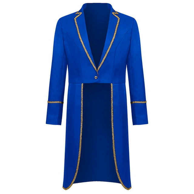 EGNMCR Veste à Manches Longues pour Femmes, Manteau Décontracté Sans Capuche à Manches Longues & Vestes Hommes et Femmes Manteau de Jeu de Rôle Rétro Costume de Smoking Rétro Mi-Long pour Hommes Women Coat