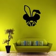thumbnail image 3 of Bunny Cartoon Characters Wall Art Vinyl Sticker Design Decal Girl Boy Kid Bedroom Nursery Kindergarten Fun Home Children Room Decor Stickers Wall Art Vinyl Decor Size (27x30 inch), 3 of 3
